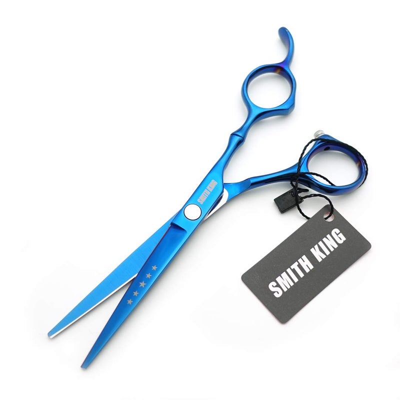 Smithking 6.0 Inches Hair Cutting Scissors Set with Combs Lether Scissors Case,Hair cutting shears Hair Thinning shears For Personal and Professional (Blue) - Image 5